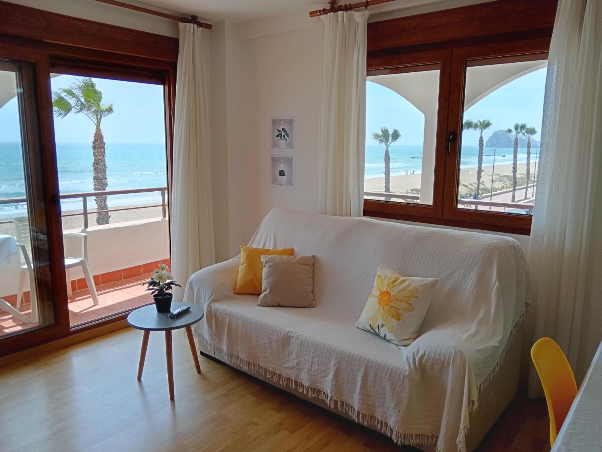 Primera Linea De Playa, Ada Benedicto Xiii, Aire Acondicionado, Wifi, Parking Peñíscola Eksteriør bilde